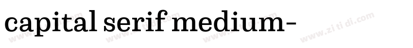 capital serif medium字体转换 capital serif medium字体转换